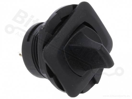 Toggle switch flat black double pole on/off DPDT 